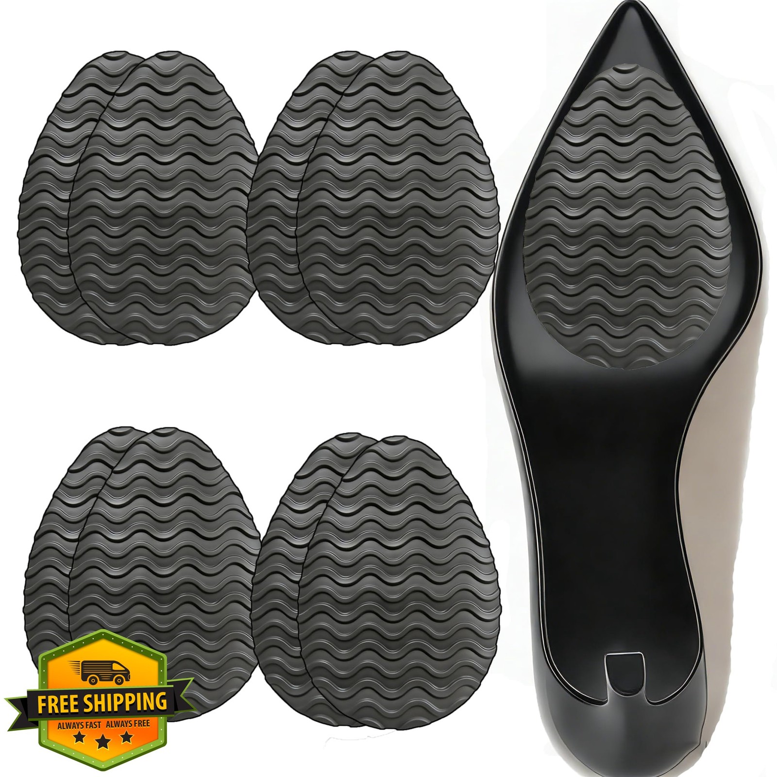GQTJP Non Slip Heel Grip Pads, Anti Slip Shoe Inserts for Women