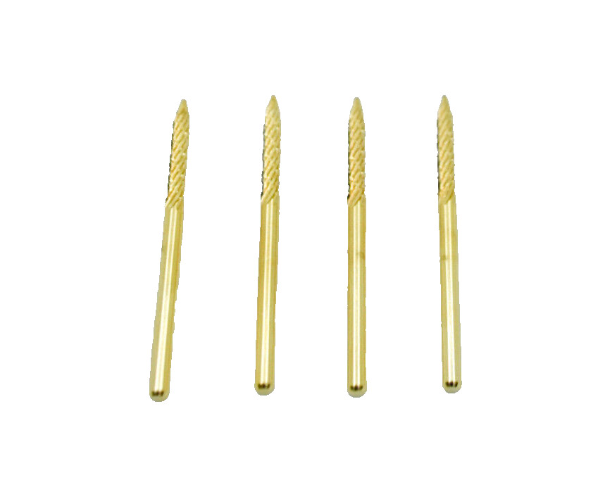 Startool Nail Drill Bit  3/32" Cone (Small) Gold Under Nail Cleaner ( 4 Pieces )