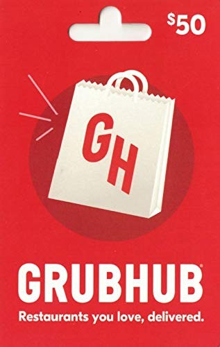 Grubhub Physical Gift Card - $50