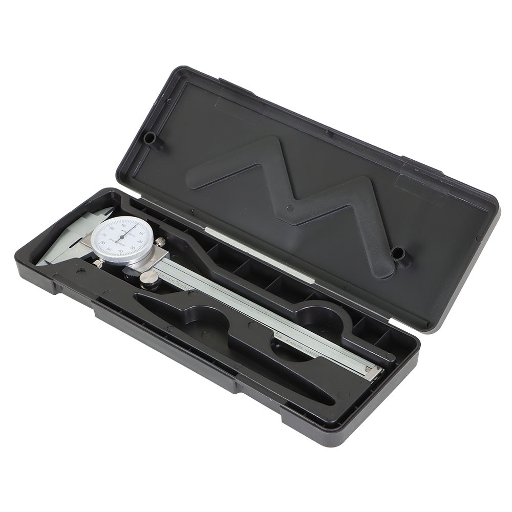 Dial Caliper Stainless Steel Shockproof 0.001 In Of One Inch With Case 6 In