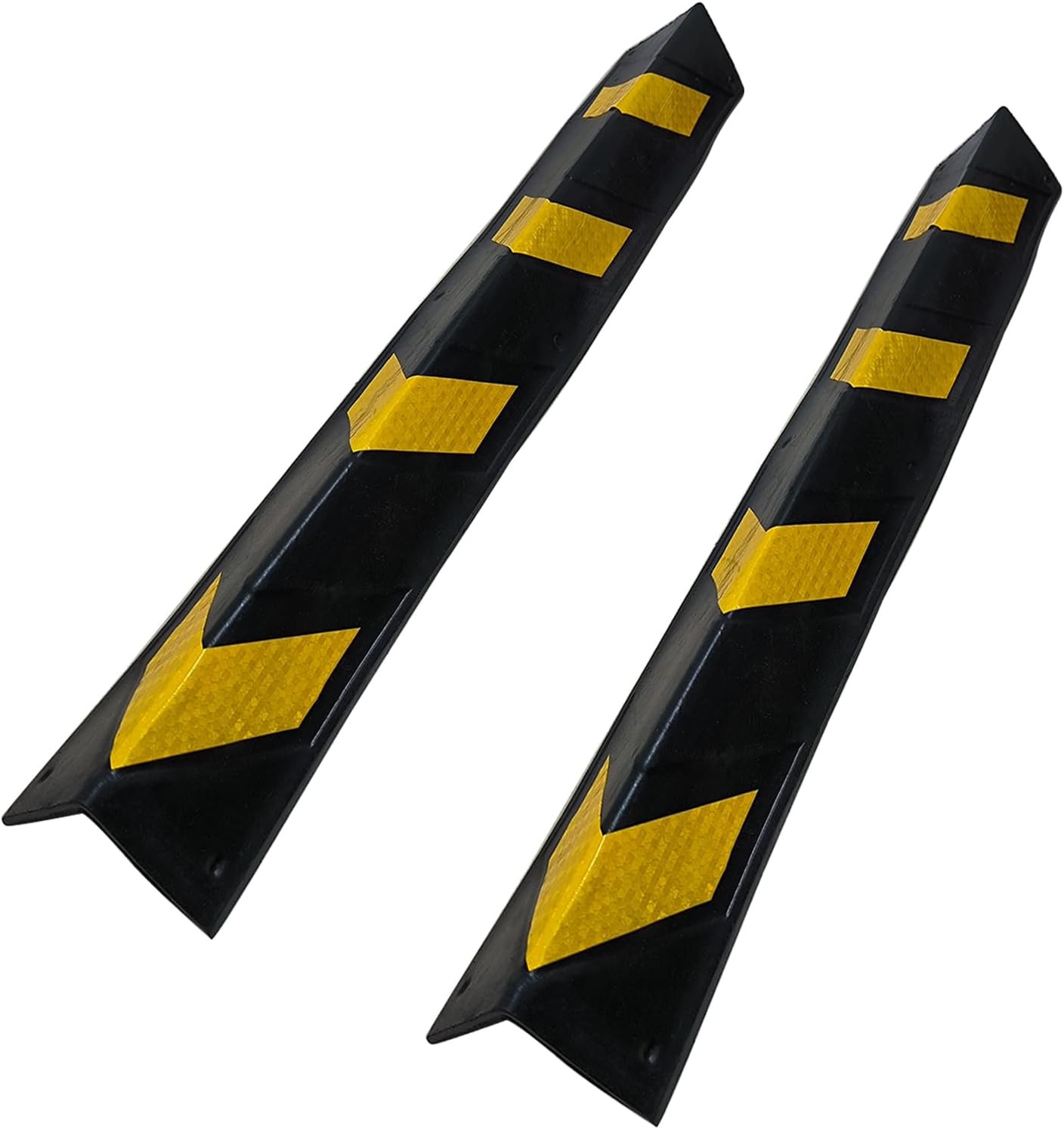 6 Pack Reflective Corner Guard Wall Corner Protector 27" Rubber Wall Protectors