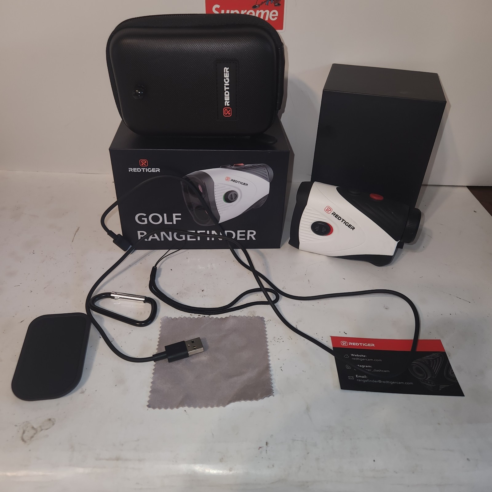 REDTIGER Golf Laser Slope Rangefinder USB Rechargeable with Case