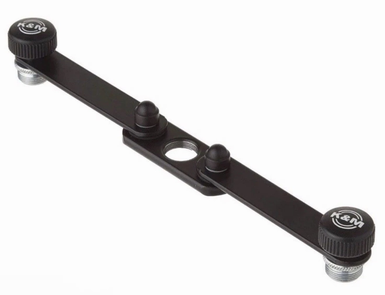 K&M 23510 Adjustable Stereo Microphone Bar - Black
