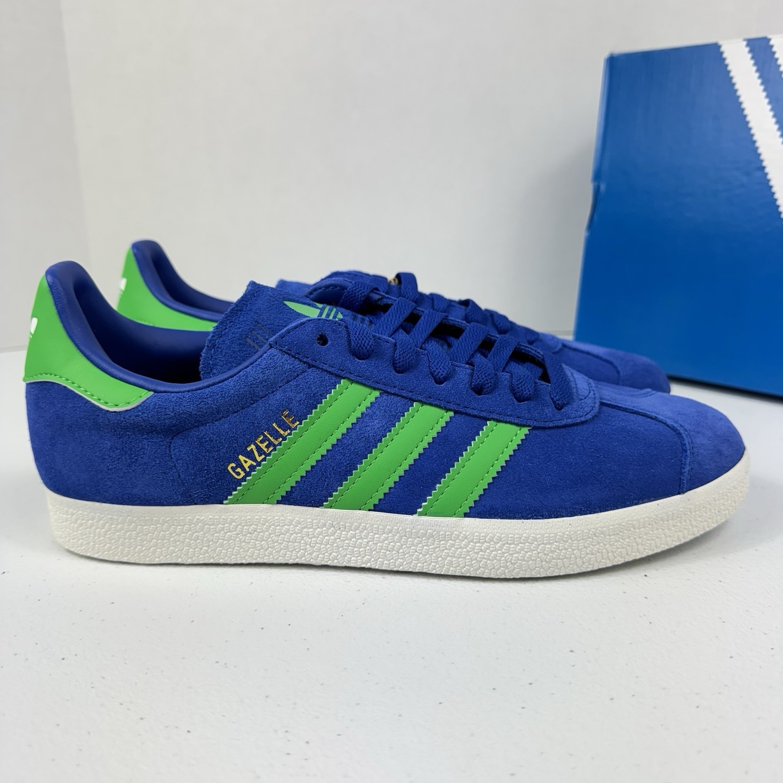 Adidas Gazelle Royal Blue Energy Green Sneakers Athletic   JH5389 Men's  Sizes