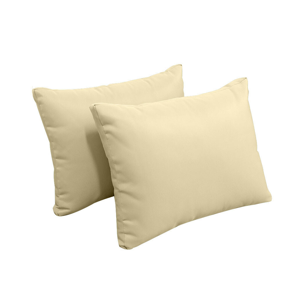 |COVER ONLY| Outdoor Style 2 Full Knife Edge Bolster Back Pillow Slipcover AD103