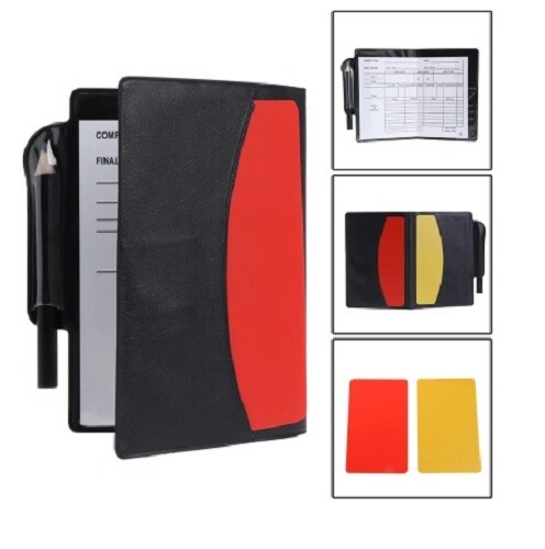 Referee Wallet Football With Cards And Notation Sheets, Sports Wallet