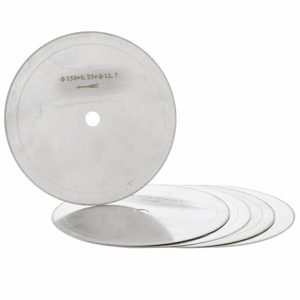 5Pcs 6" inch Super-Thin Rim 0.33 Diamond Lapidary Saw Blade Cutting Disc Jewelry