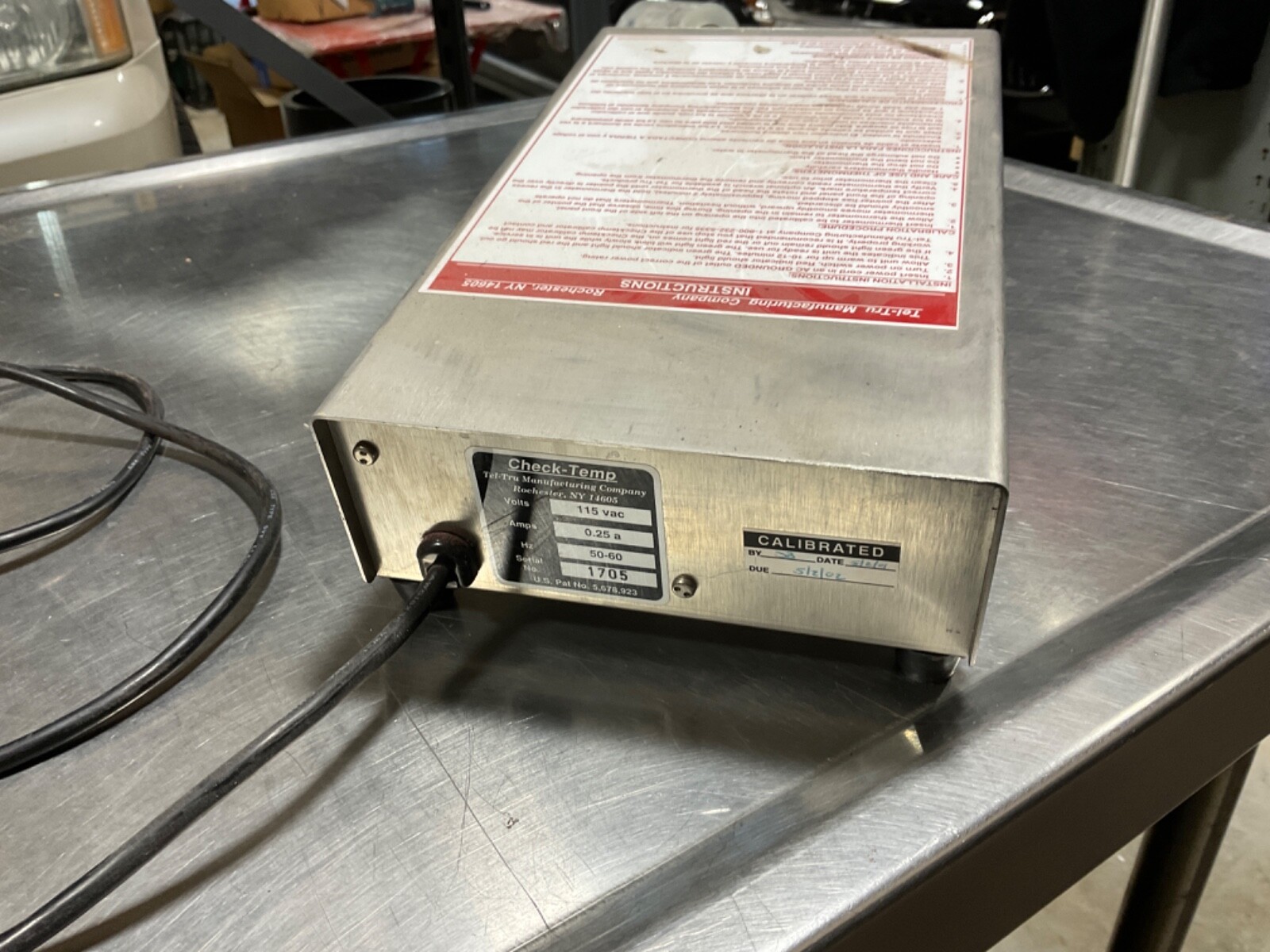 Tel-Tru® type Check-Set thermometer calibrator USED NEEDS CALIBRATED