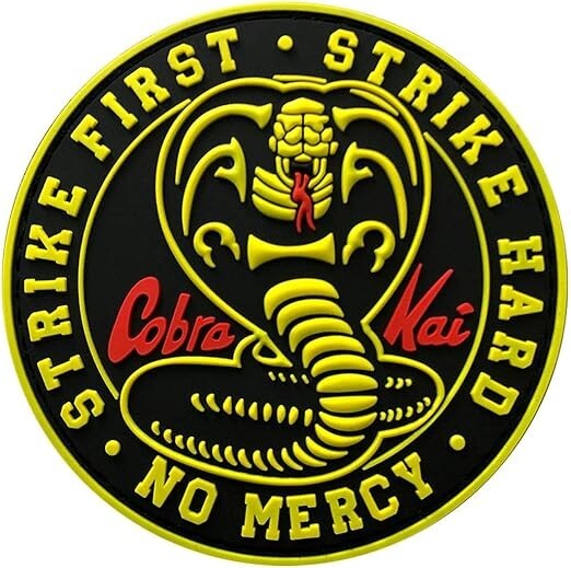 Miltacusa Cobra No Mercy Strike First Karate Kid Patch [Hook Fastener PVC] 3.0
