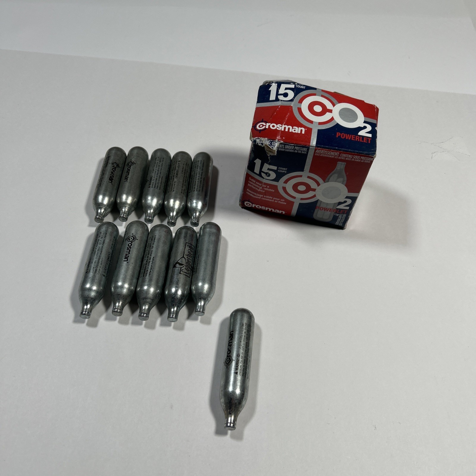CO2 CARTRIDGE Gun Gas Pellet Airsoft BB Pellet 12 Gram Crosman Powerlets 26