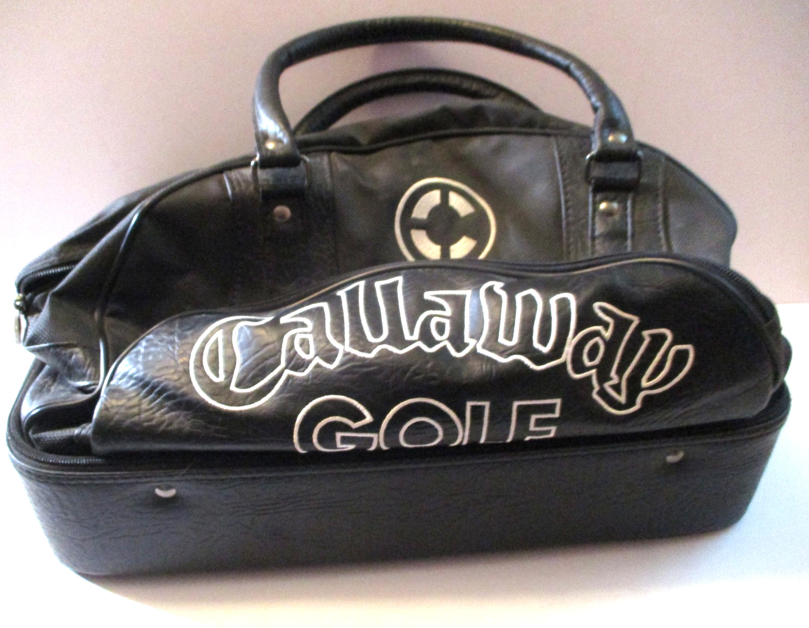 CALLAWAY Embroidered Golf Zip Bottom Accessory Shoe Carrier Overnight Travel Bag