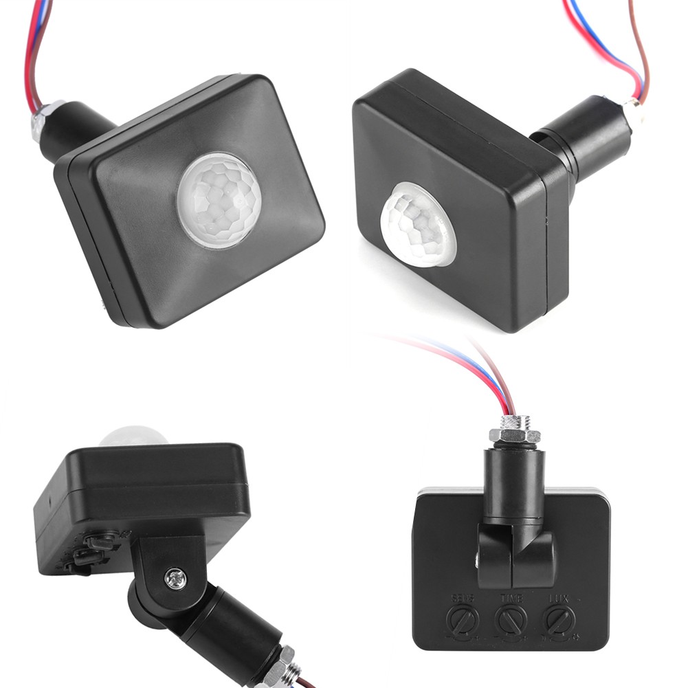 Black PIR Switch Infrared Motion Lighting Sensor Detector Wall Pavement Switch❀