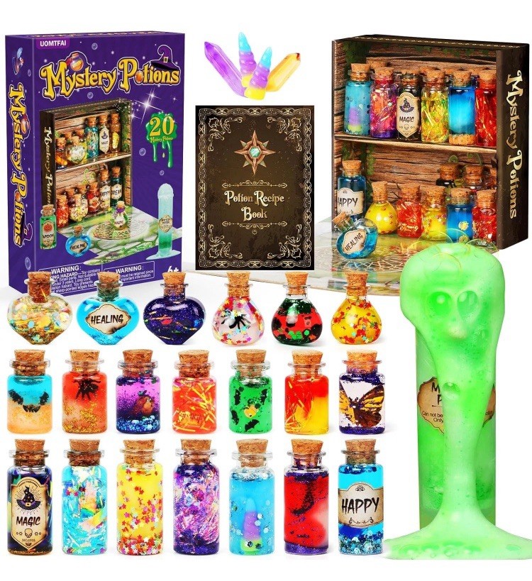 UOMTFAI Mystery Potions Craft Kit for Kids / Adults - Mix 20 Magic Wizard Witch