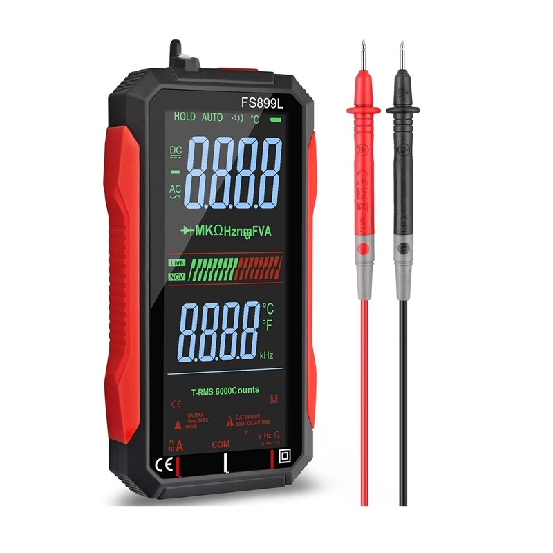 USB Multimeter, Digital Voltmeter with 4.8 LCD Screen, Multi-Test1738-