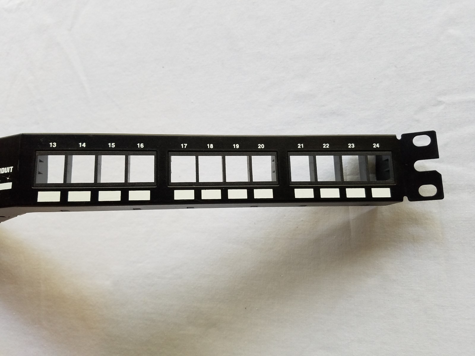 24-Port Panduit Patch Angled Panel 1 RU