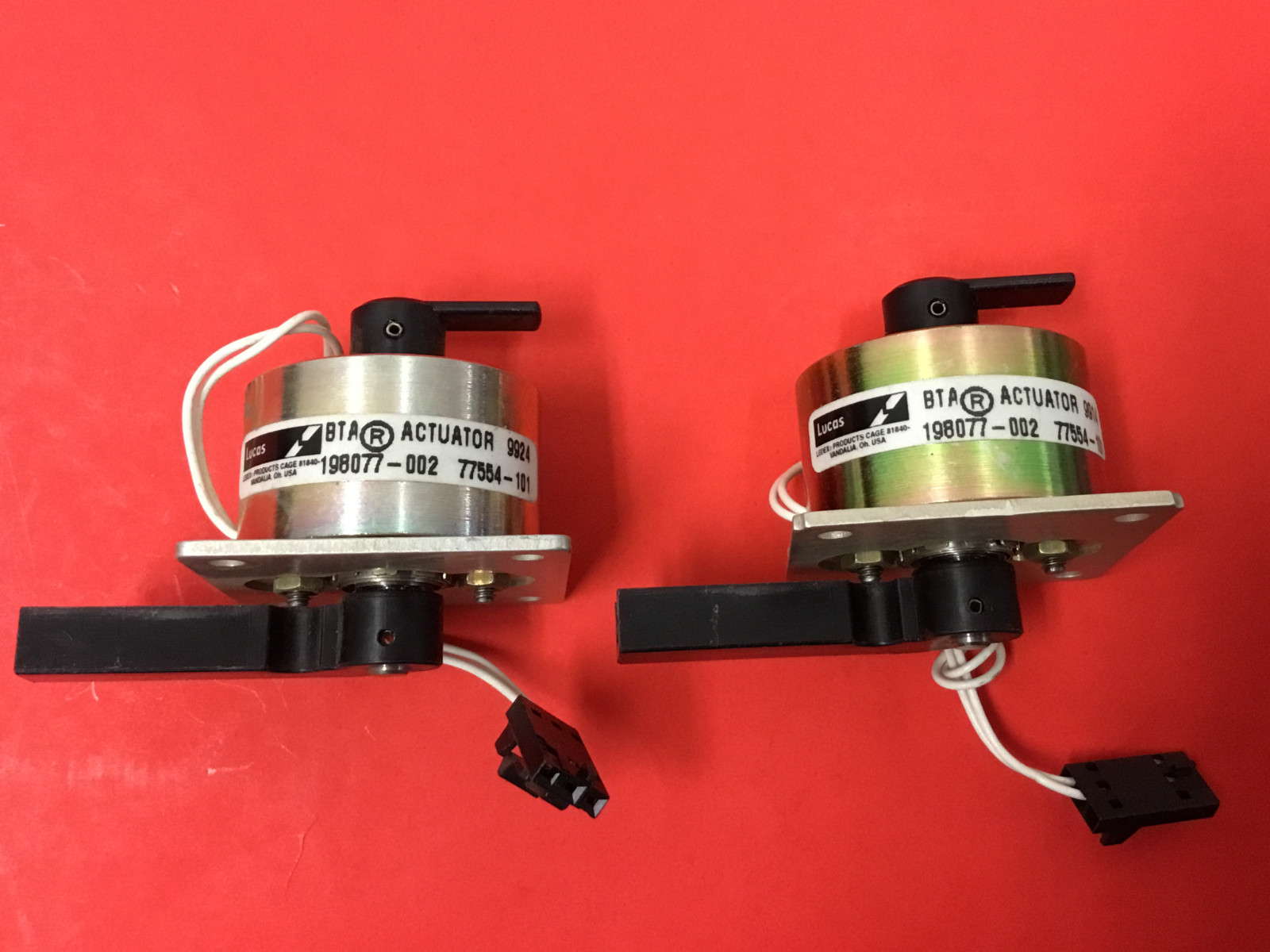 Lucas Ledex Products - BTA Rotary Actuator - P/N: 77554-101 - LOT OF (2)