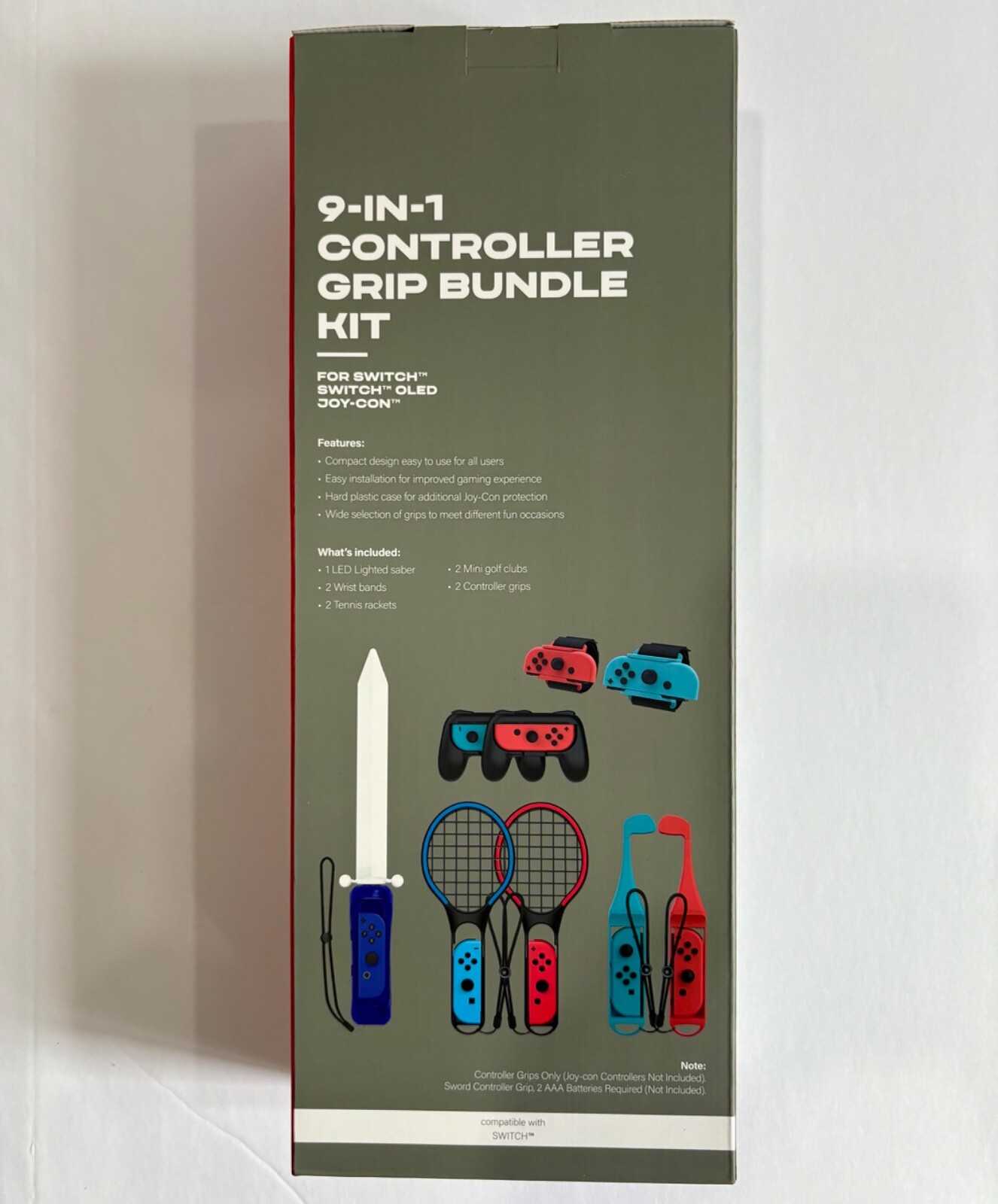 9 in 1 Switch Sports Accessories Bundle for Nintendo Switch Sports Games Kit.