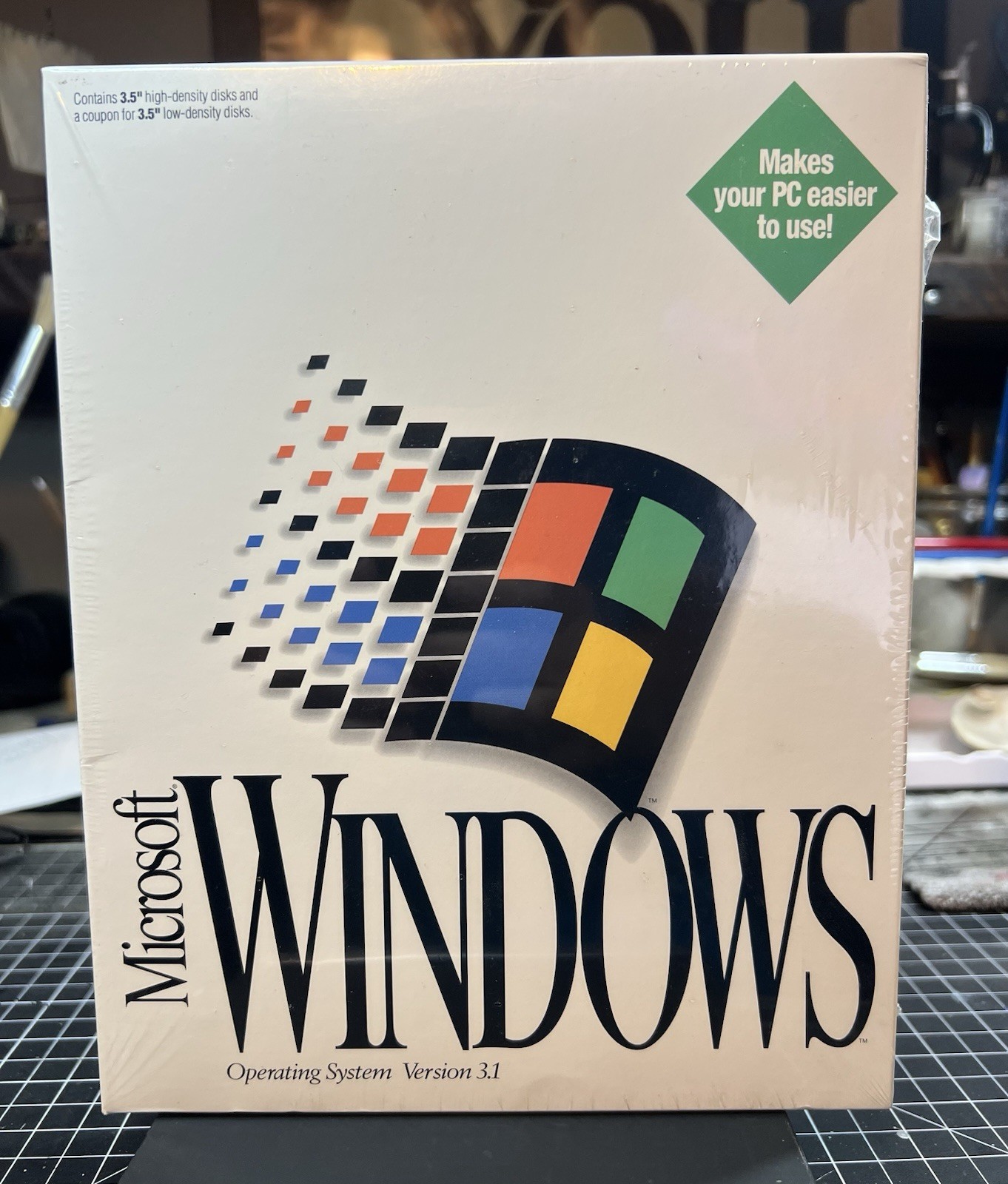 NIB Microsoft Windows 3.1 (3.11) Retail Box Floppy 3.5" Sealed NEW