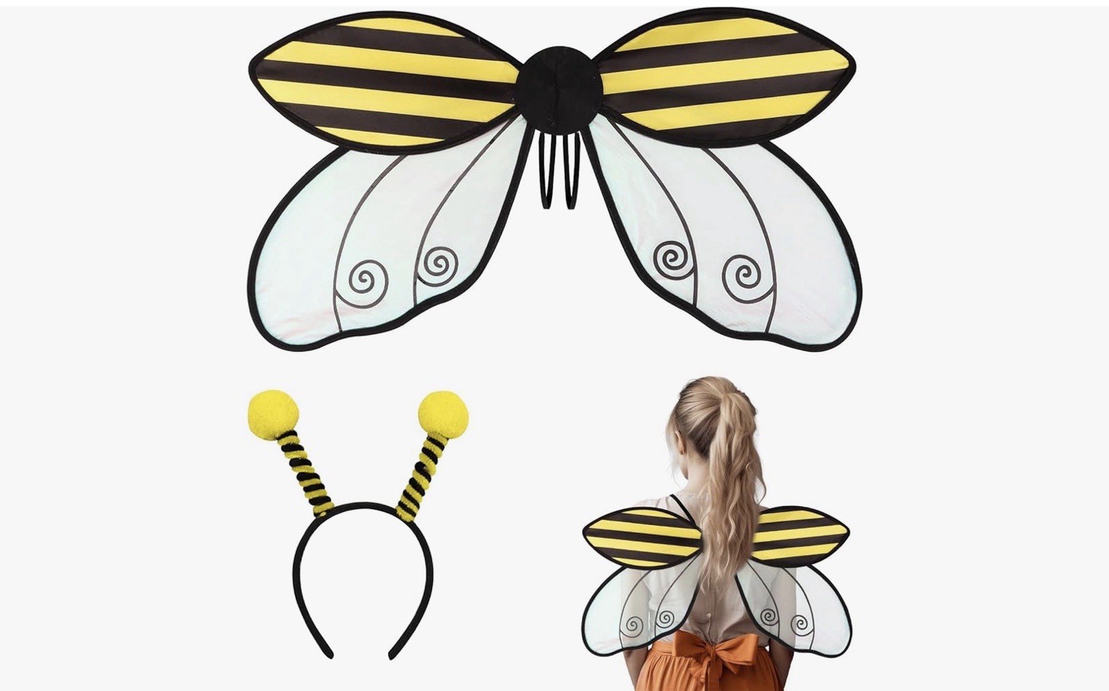Insect Wing Bees Wing Dress Up Wing Ladybirds Wing with Headwear