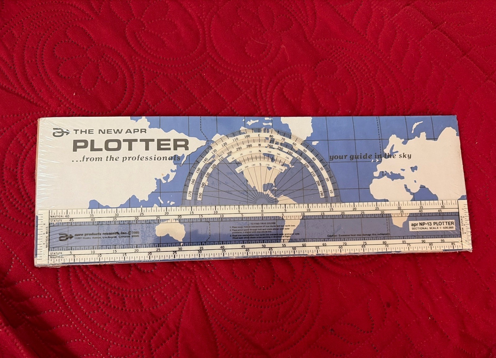 Vintage Aero APR NP-13 Pilot Navigational Plotter -  SEALED