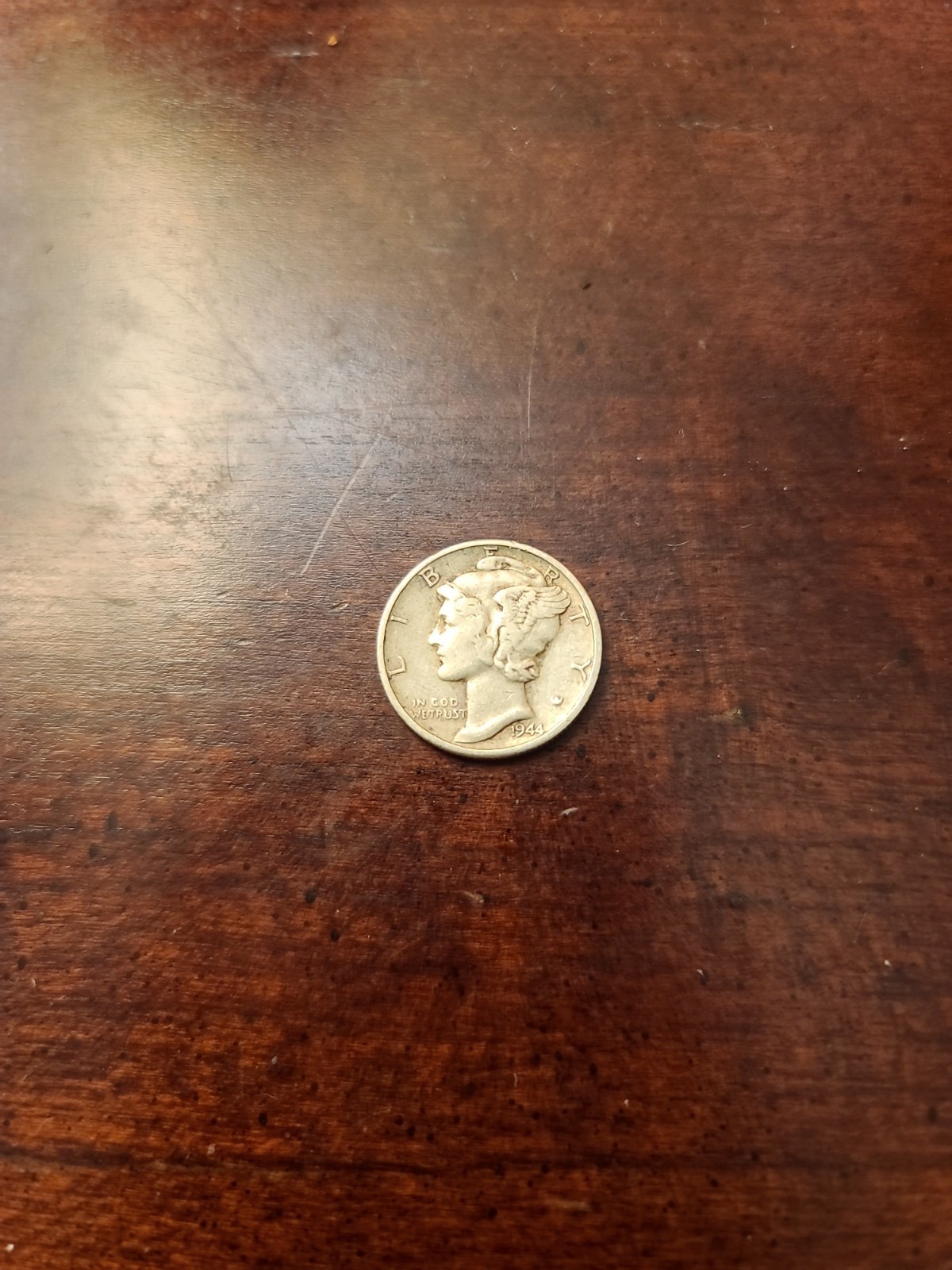 Rare 1944 Mercury Dime With Errors: “In Cod We Trust”, “G” in God, No mint mark