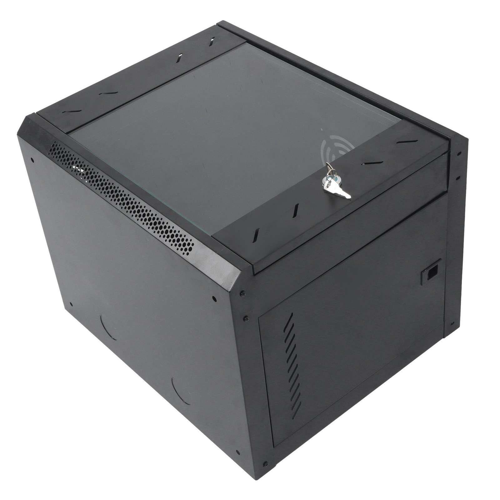 LABLT 9U Network Server Cabinet Rack Wall Mount Maximum Depth 15.5" With Locks
