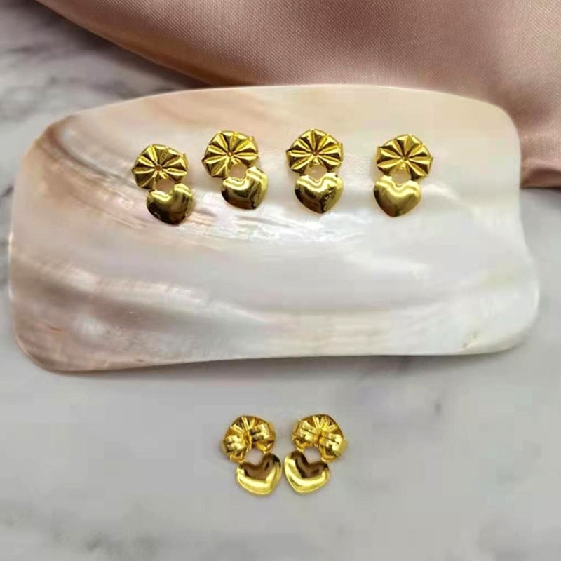 Earring Backs For Droopy Ears Heart Designs for Sports and Travel Enthusiasts