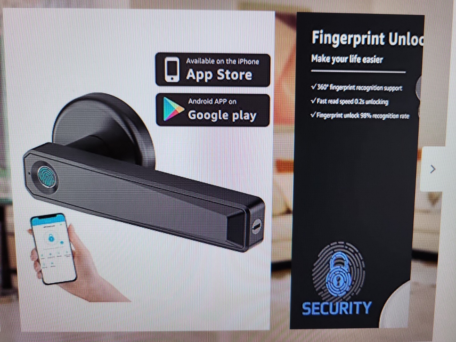 KPP Fingerprint Smart Door Lock