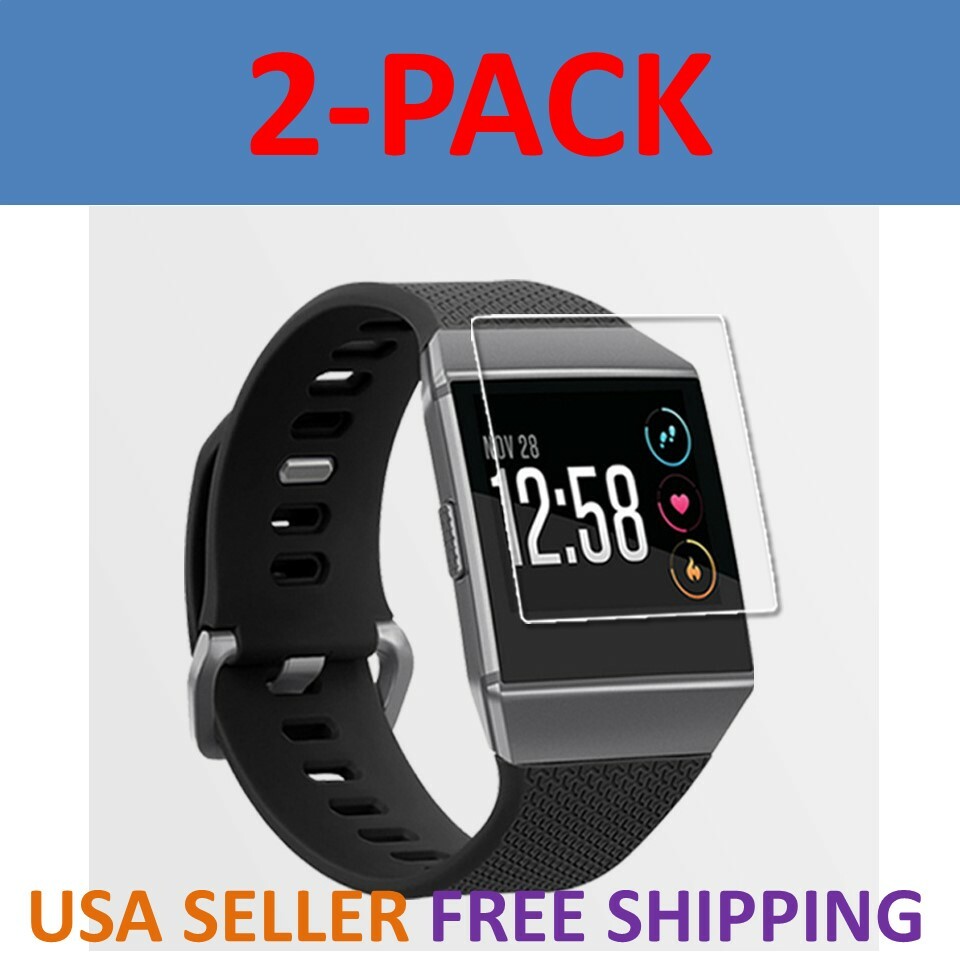 2-Pack Screen Protector TPU Full Coverage Clear Film For Fitbit Ionic Watch