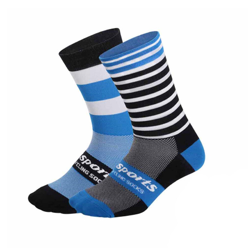Road Cycling Riding Socks Bicycle Bike Sports Athletic Socks XC BMX MTB Blue