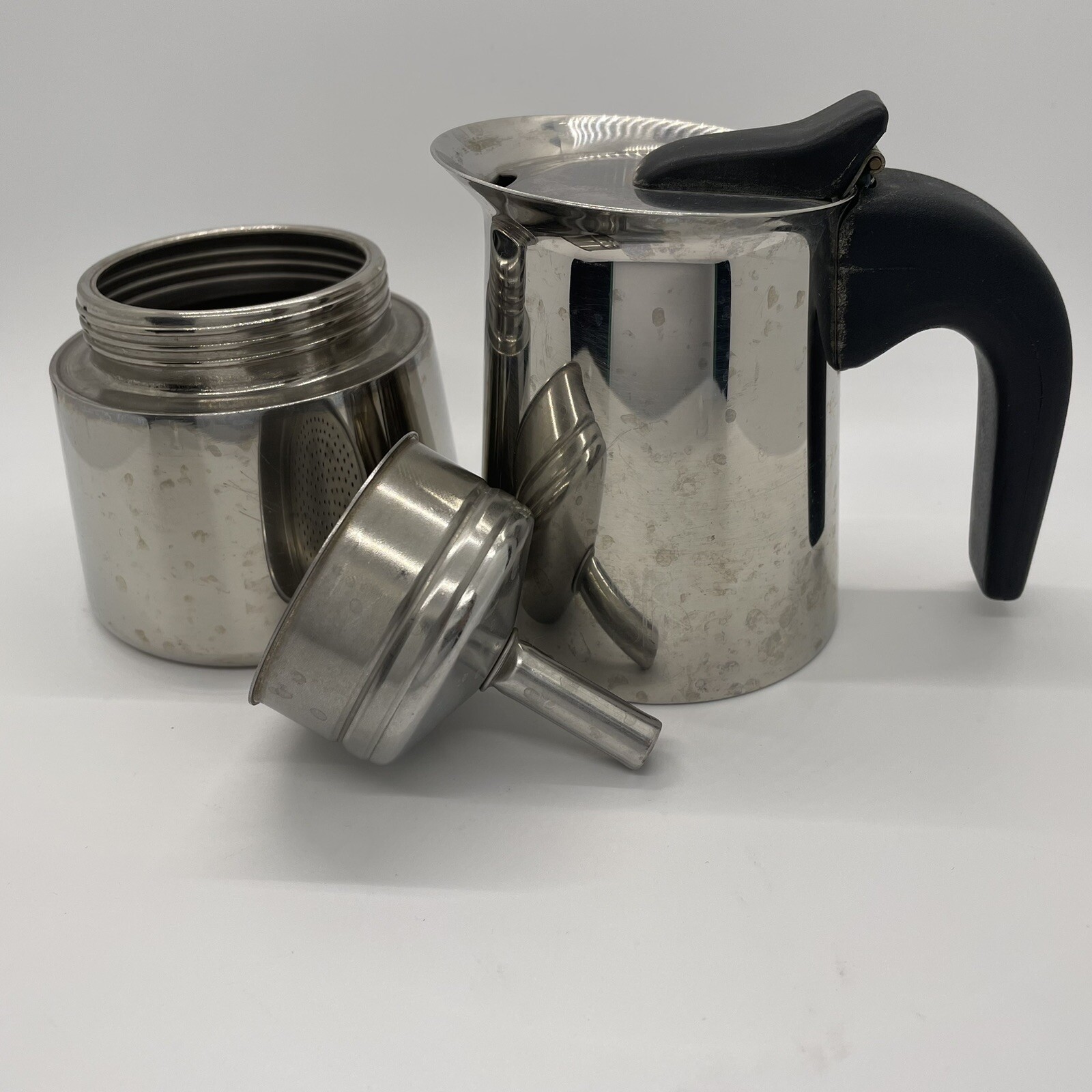 GB Italy Coffee Pot Inox 18-10 Coffee Espresso Percolator Stovetop Stainless