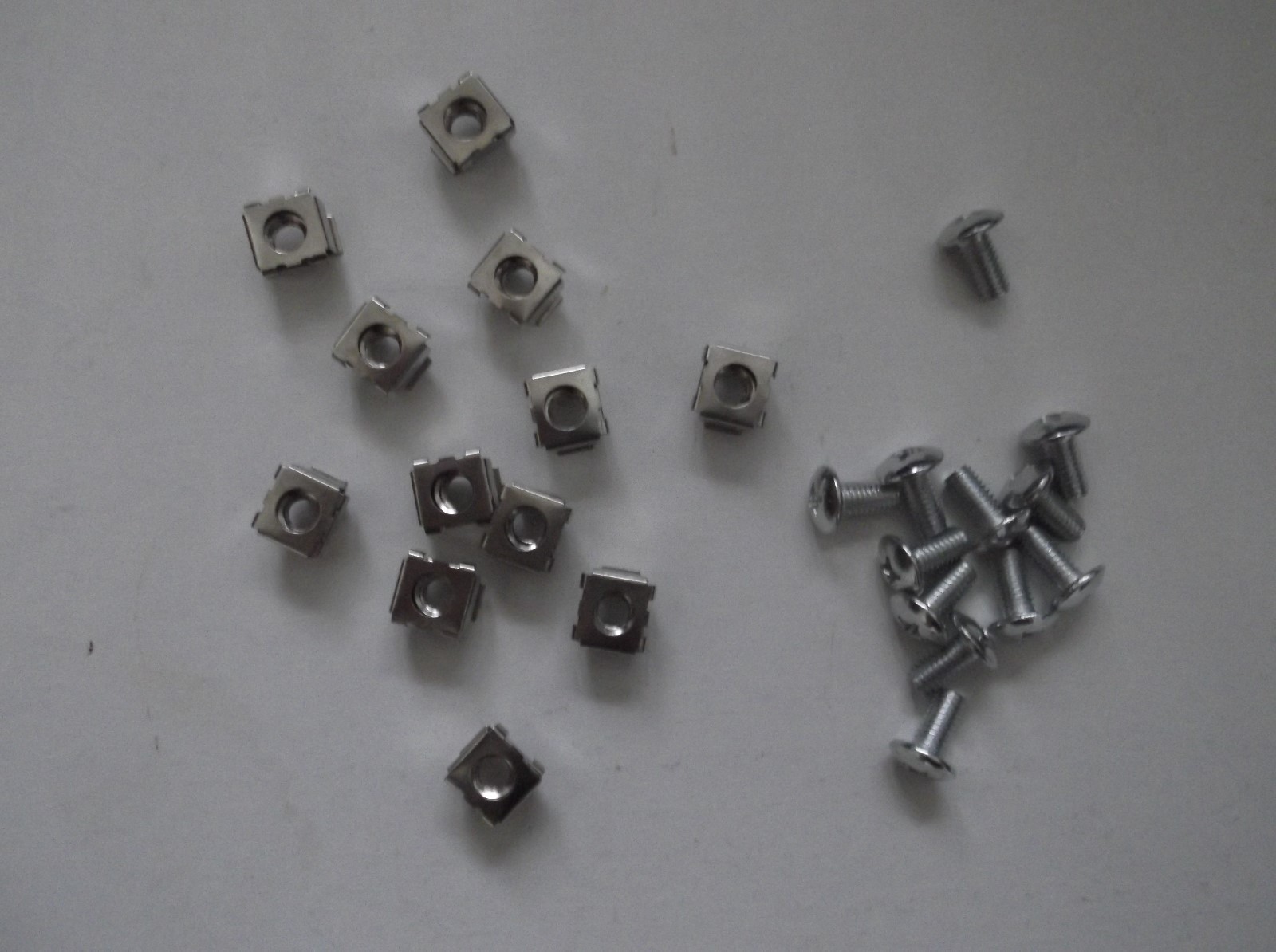 Rack Mount Cage Square Nuts w/ Screws Plus Bushing 25 Pcs Set