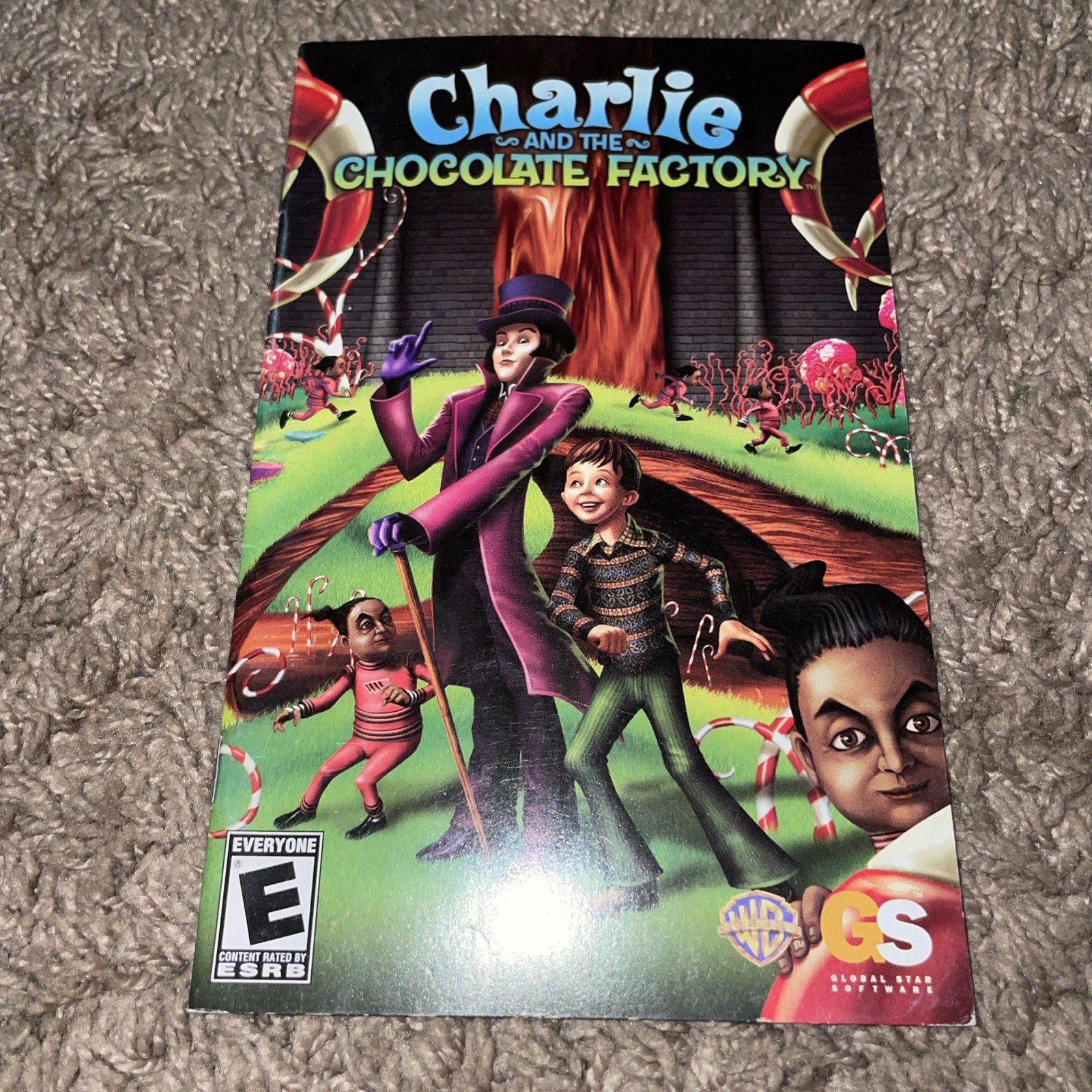 Charlie Chocolate Factory REPLACEMENT MANUAL ONLY PlayStation 2 Original OOP BNC