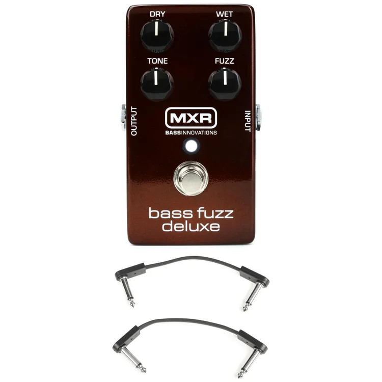 MXR M84 Bass Fuzz Deluxe Pedal with EBS Patch Cables