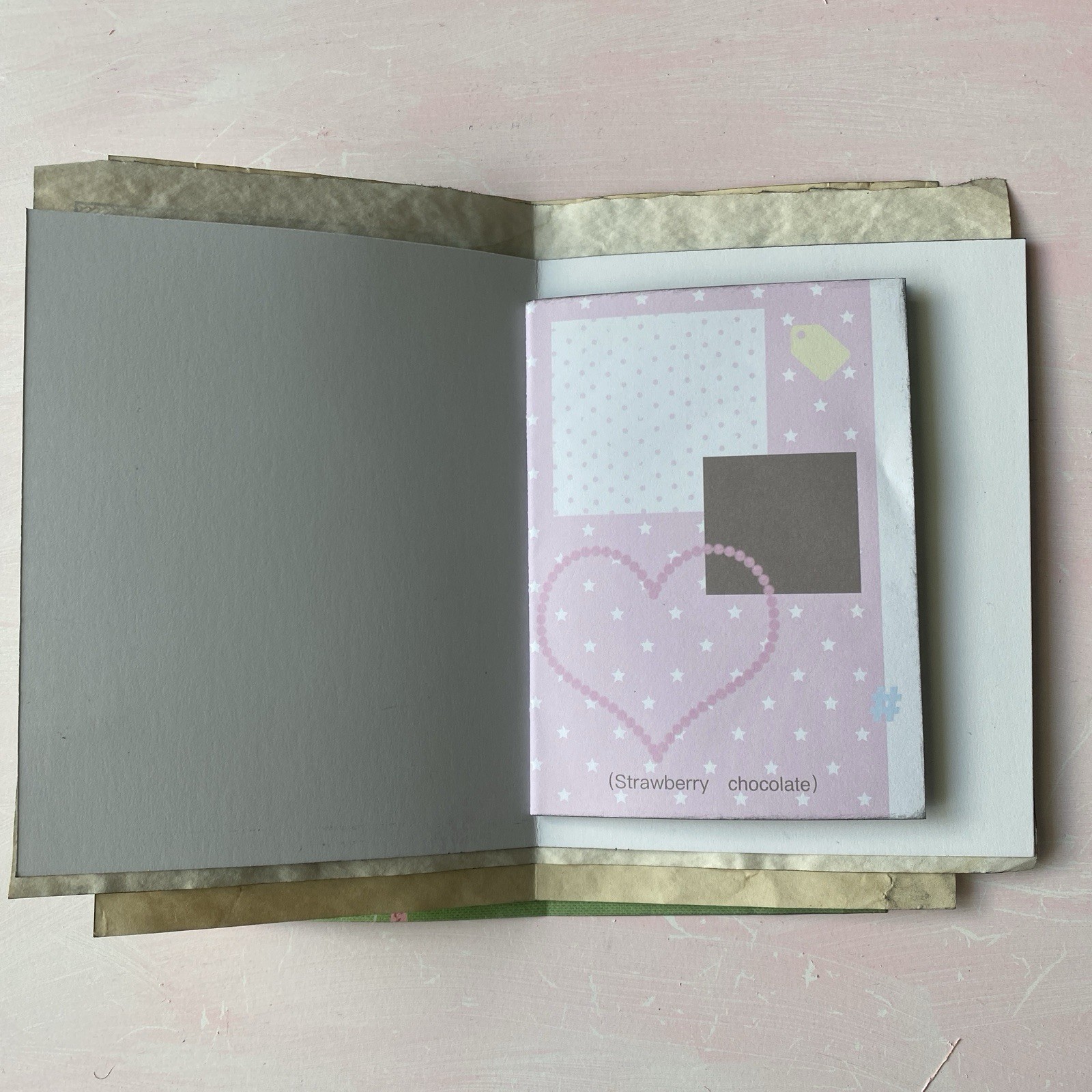 3pc Junk Journal Pages ✿ Handmade Paper Signatures Collage & Bookbinding