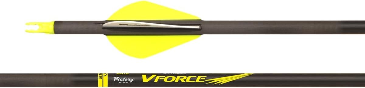 Victory Archery VForce .245" 400 Arrow Fletched 6Pk Elite .001 GPI:8.2