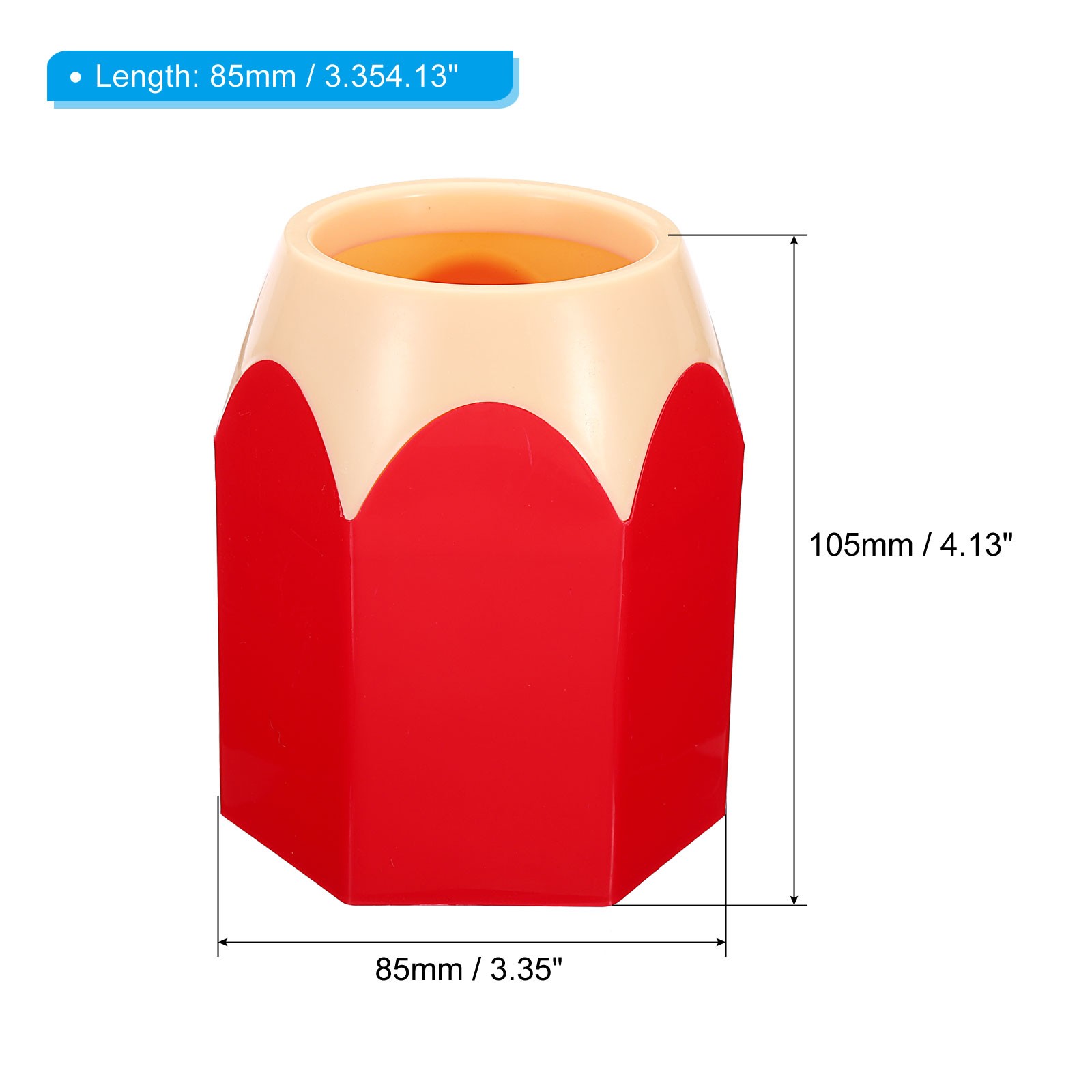 1Pcs Red Pen Holder DESK Pencil Holder