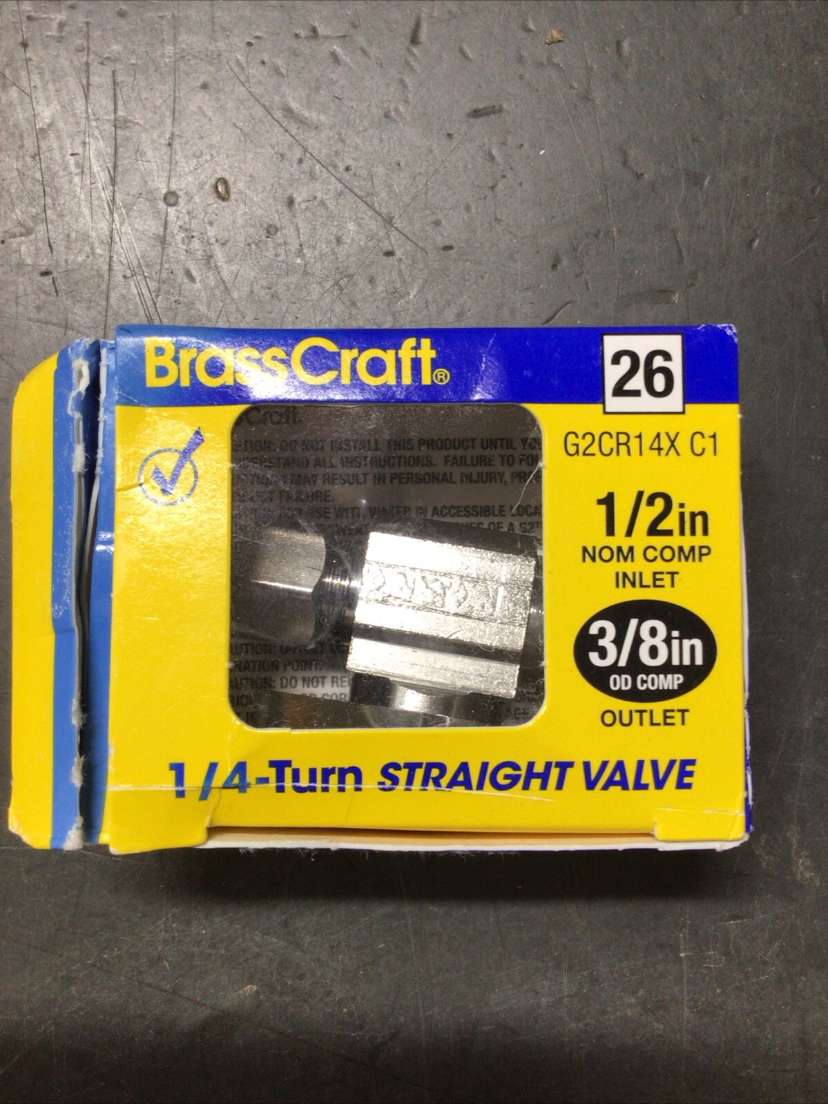 Brasscraft 26 1/4 Turn Straight Valve