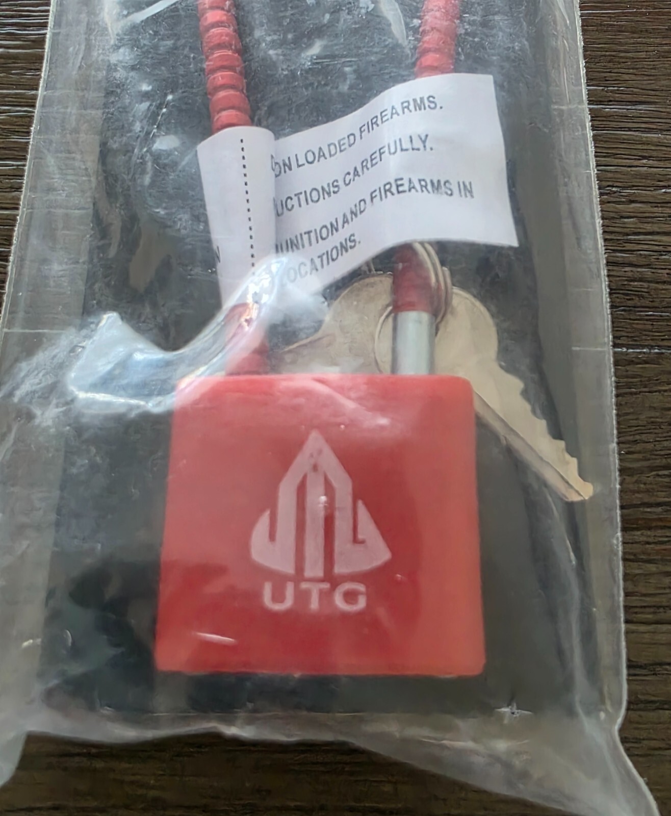 LEAPERS INC Cable Lock Maxium Security for Firearms Model TL-GLK01 - NEW in Pack