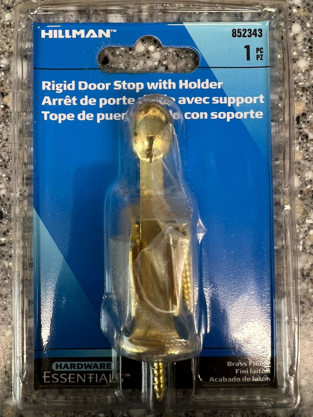 WOW! Rigid Door Stop w/ Holder by Hillman Group Co. #852343 & FAST FREE SHIP!