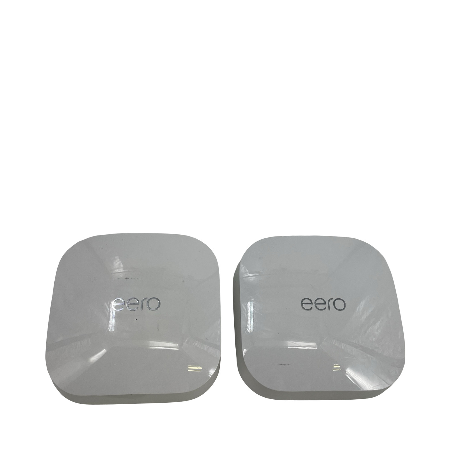 Lot of 2 eero S010001 Pro 6E Tri Band Wireless Mesh Router #L3434 (AD)