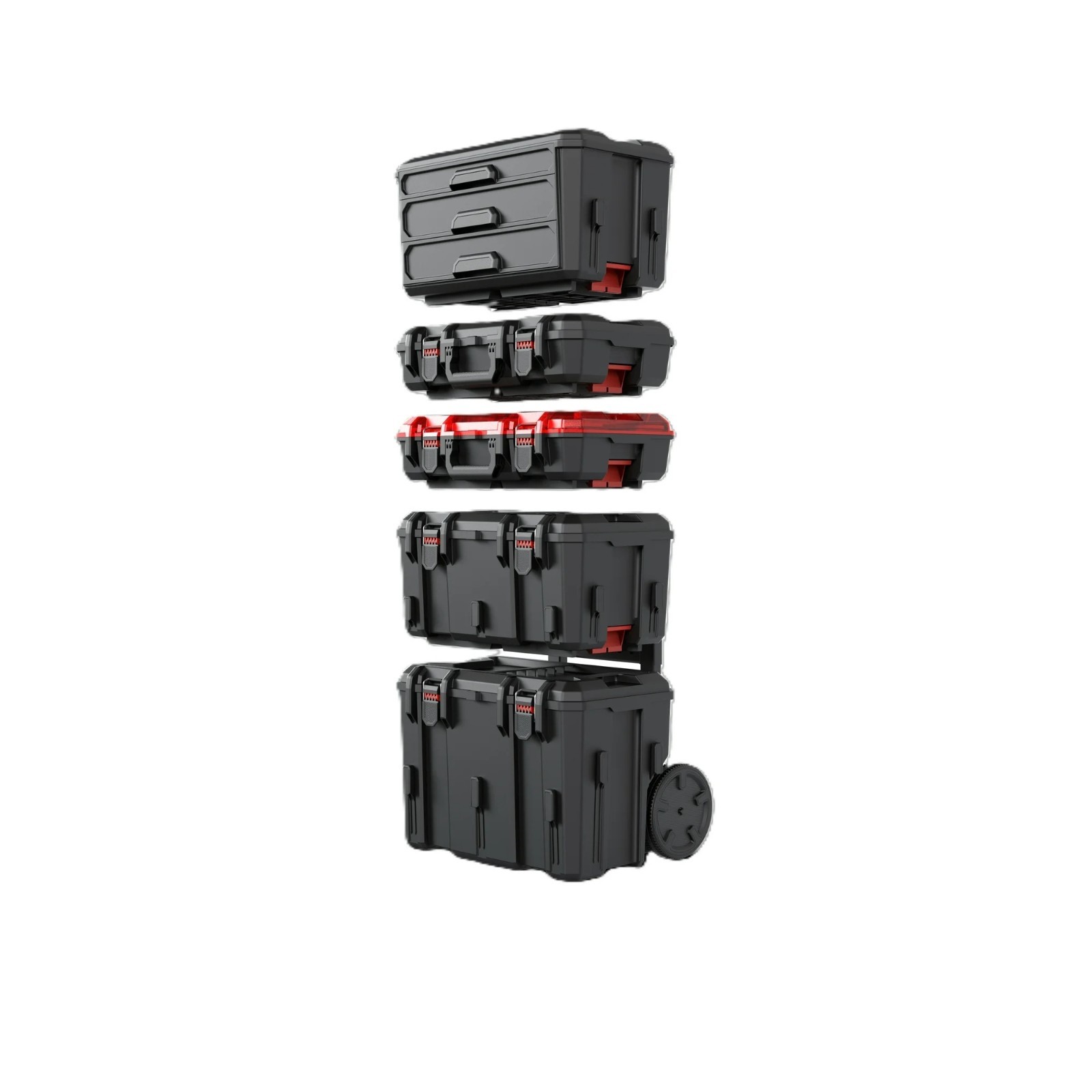 HOT 2026 Hyper Tough Hyper Stack 3 Drawer Tool Storage Box