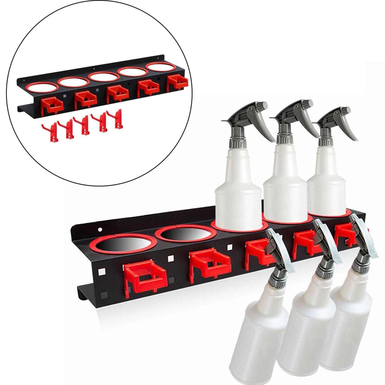 Spray Bottle Holder Spray Bottle Storage Rack for Garage Workspace Home