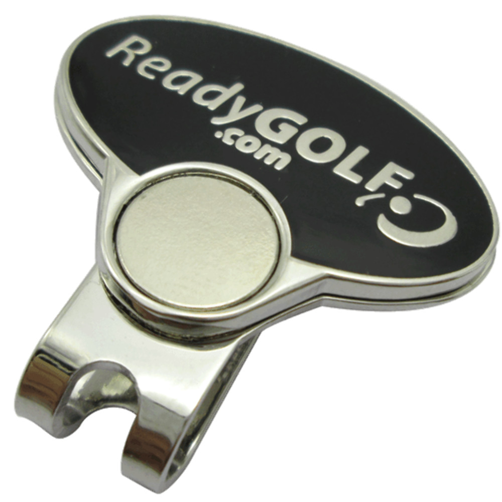 ReadyGolf: Hand Gesture - Number #1 Ball Marker & Hat Clip with Crystals