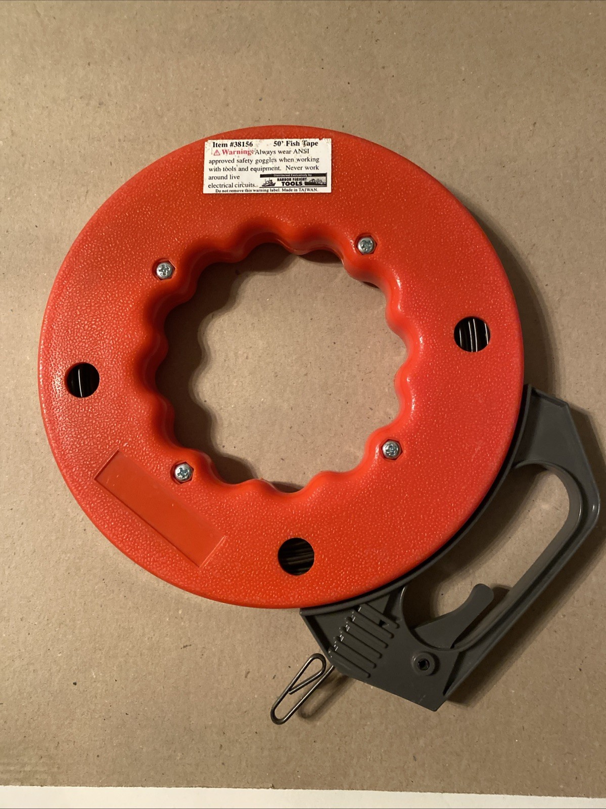 Fish Tape Wire Puller 50ft - 1/8" - Cable Puller Tool with Double Loop
