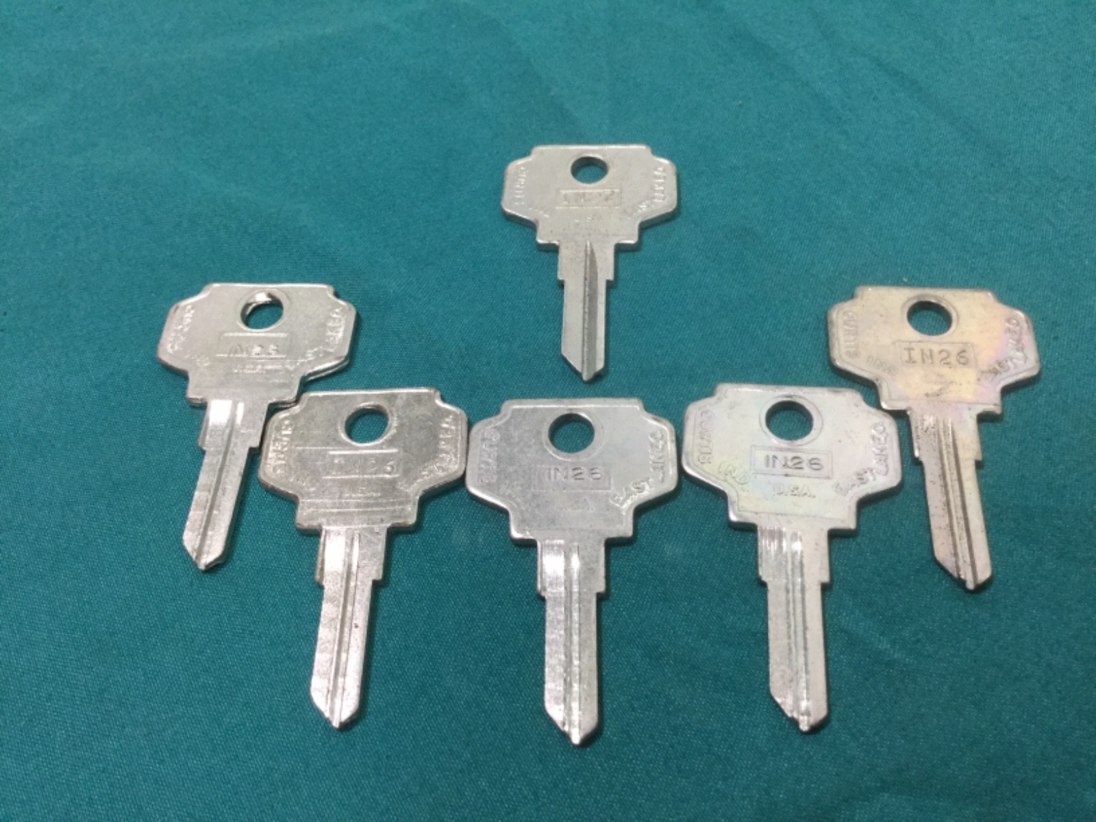 Bargman by Curtis IN26 & IN27 Key Blanks, Set of 6 - Locksmith