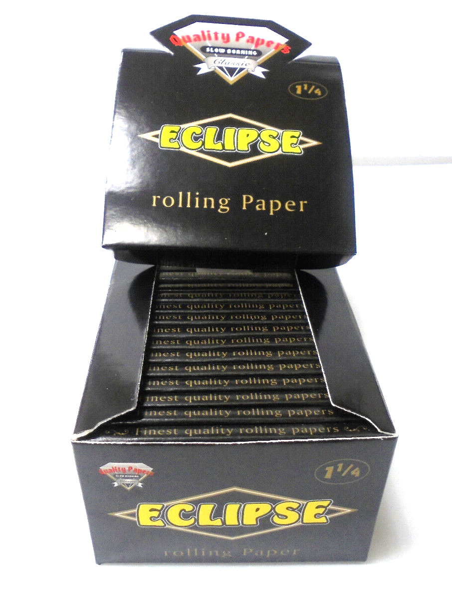50 Eclipse Size 1, 1/4 ROLLING PAPERS CIGARETTE SMOKING Full Box