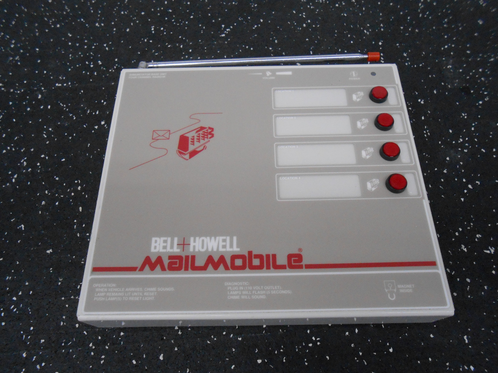 BELL+HOWELL MAILMOBILE 601302.02 ANNUNCIATOR BASE UNIT