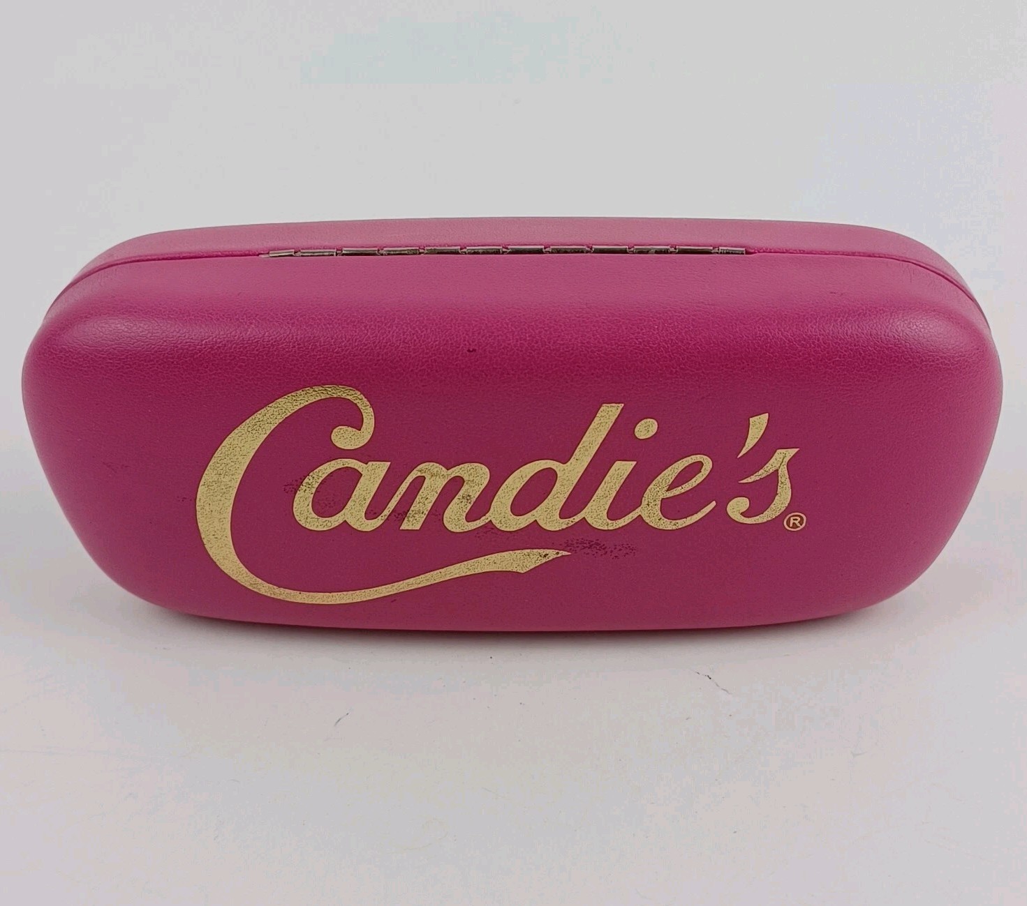 Candies Eyeglasses Case Sunglasses Hard Shell Pink Felt Lined Travel Carrier