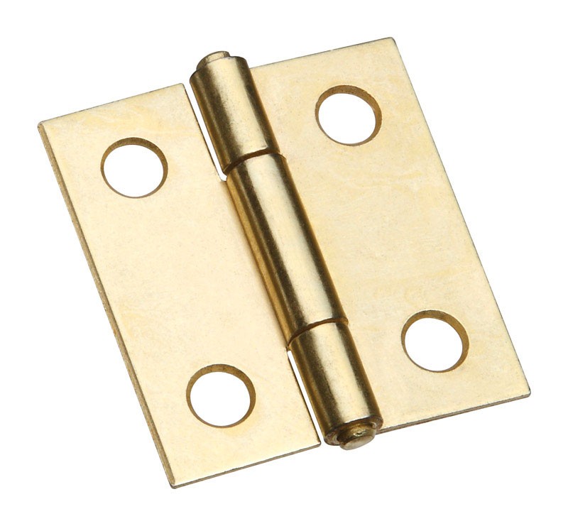 National Hardware N146-068 Brass Steel Non-Removable Pin Hinge 1-1/2 in.